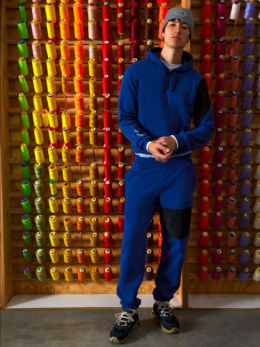 Erreà Republic hoodie and joggers, factory campaign shot