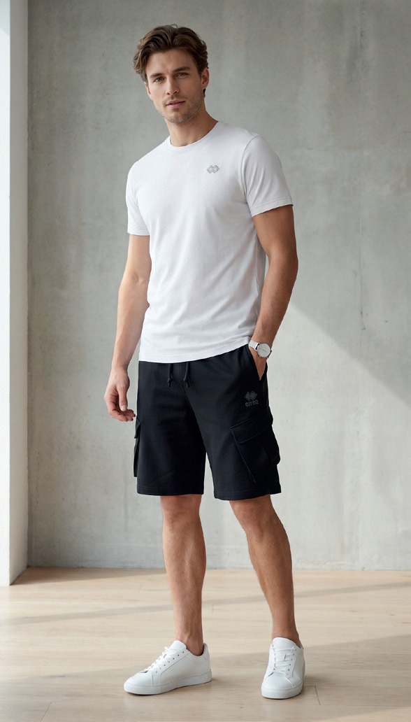 Erreà Republic tee and cargo shorts, SS27